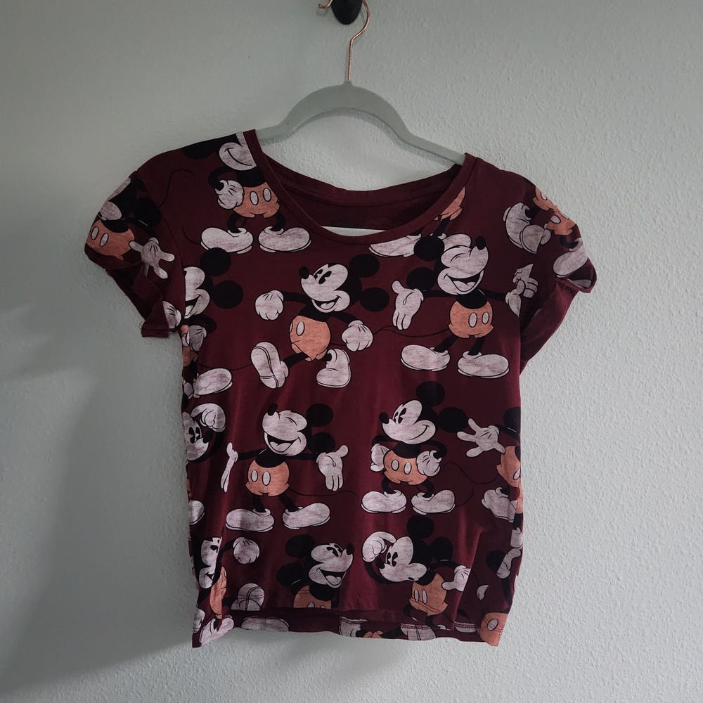 Disney Mickey Mouse All Over Print Short Sleeve t-shirt size XS